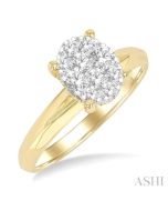 IsCaOra LysLuxVel SolArLux 14K White Gold Diamond Ring