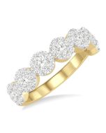 Andromeda Arcadia Poise Round Shape Stone Shine Bright Essential Diamond Wedding Band