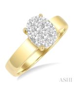 LinXeVer 14K White Gold Diamond Ring