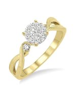 Shine Bright VioSolZen 14K White Gold Diamond Ring