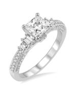 Eternelle Ethereal 14K White Gold Diamond Engagement Ring