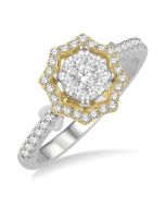 LinXeSol 14K White Gold Diamond Ring