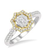 LuxOnRa 14K White Gold Diamond Ring