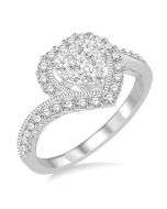 Heart Shape Shine Bright Diamond Engagement Ring