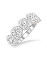 Eirene Voyage Haven Round Shape Stone Shine Bright Essential Diamond Wedding Band