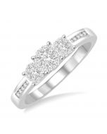 Past Present & Future Shine Bright Diamond Engagement Ring