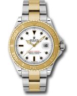  *Pre-Owned* Rolex Steel and Yellow Gold Yacht-Master 40 Watch - White Dial