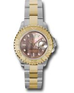  *Pre-Owned* Rolex Steel and Yellow Gold Lady Yacht-Master 29 Watch - Black Mother-Of-Pearl Dial