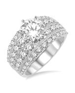 Midnight Prestige 14K White Gold Diamond Engagement Ring