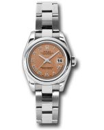 *Pre-Owned* Rolex Steel Lady-Datejust 26 Watch - Domed Bezel - Pink Roman Dial - Oyster Bracelet