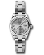 *Pre-Owned* Rolex Steel Lady-Datejust 26 Watch - Domed Bezel - Silver Concentric Arabic Dial - Oyster Bracelet