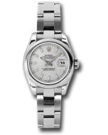  *Pre-Owned* Rolex Steel Lady-Datejust 26 Watch - Domed Bezel - Silver Index Dial - Oyster Bracelet
