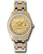  *Pre-Owned* Rolex Yellow Gold Day-Date Special Edition 39 Watch - 40 Diamond Bezel - Champagne Diamond Dial