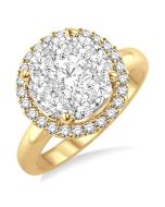 Shine Bright LuxIsZen VioOnSol VioLinTh 14K White Gold Diamond Ring