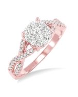 Shine Bright ZenOraLin IonIonIs 14K White Gold Diamond Ring