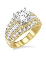 Paragon Sapphirea White Gold Diamond Semi-Mount Ring