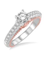 Equinox Regalia Rose Gold Diamond Engagement Ring