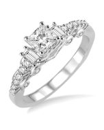 Empress 14K White Gold Diamond Engagement Ring
