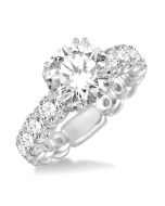 Rain Regalia 14K White Gold Diamond Semi-Mount Ring