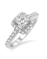 River Sovereign 14K White Gold Diamond Engagement Ring