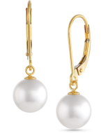 14K Yellow Gold Akoya Pearl Earring