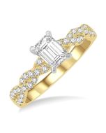 IonLysEl 14K White Gold Diamond Ring