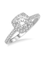 Minerva Empress 14K White Gold Diamond Engagement Ring