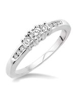 Peak Apollo 10K White Gold Diamond Engagement Ring