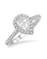 LinSolOn IsIonVio 14K White Gold Diamond Ring