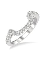 LuxLinVel 14K White Gold Diamond Ring