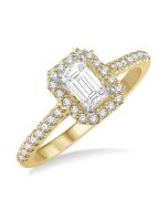 ElOraVer 14K White Gold Diamond Ring