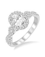 Midnight Empress 14K White Gold Diamond Engagement Ring