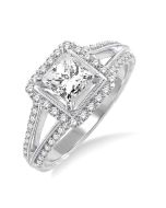 Canyon Sovereign 14K White Gold Diamond Engagement Ring