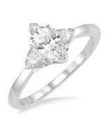 Majestic Enigma 14K White Gold Diamond Engagement Ring