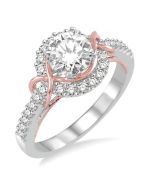 Royale Horizon Rose Gold Diamond Engagement Ring