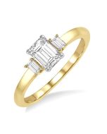 LysOraLys 14K White Gold Diamond Ring