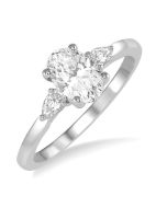 Equinox Apollo 14K White Gold Diamond Engagement Ring