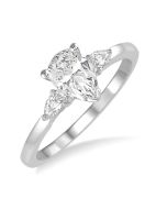 Coral Beacon Diamond Semi-Mount Ring