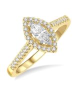 AeLuxEl ZenOraOra 14K White Gold Diamond Ring