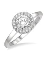 Infinity Diamond Engagement Ring