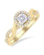 LoZenLin LinThAr 14K White Gold Diamond Ring