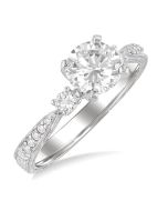 Magnolia Sonnet Diamond Semi-Mount Ring