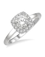 Bay Lustre 14K White Gold Diamond Engagement Ring