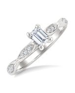 Freya Silhouette Diamond Semi-Mount Ring