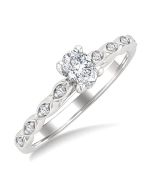 ArZenAe 14K White Gold Diamond Ring