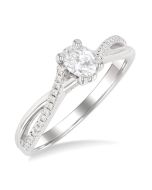 LysCaTh ArIsAr 14K White Gold Diamond Ring