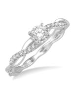 ElLysOra VelIonTh VerOraCa 14K White Gold Diamond Ring