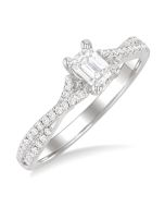 CaIsIs 14K White Gold Diamond Ring