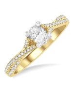 Trillium Trinity Diamond Semi-Mount Ring