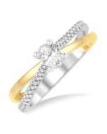 OraSolVio 14K White Gold Diamond Ring